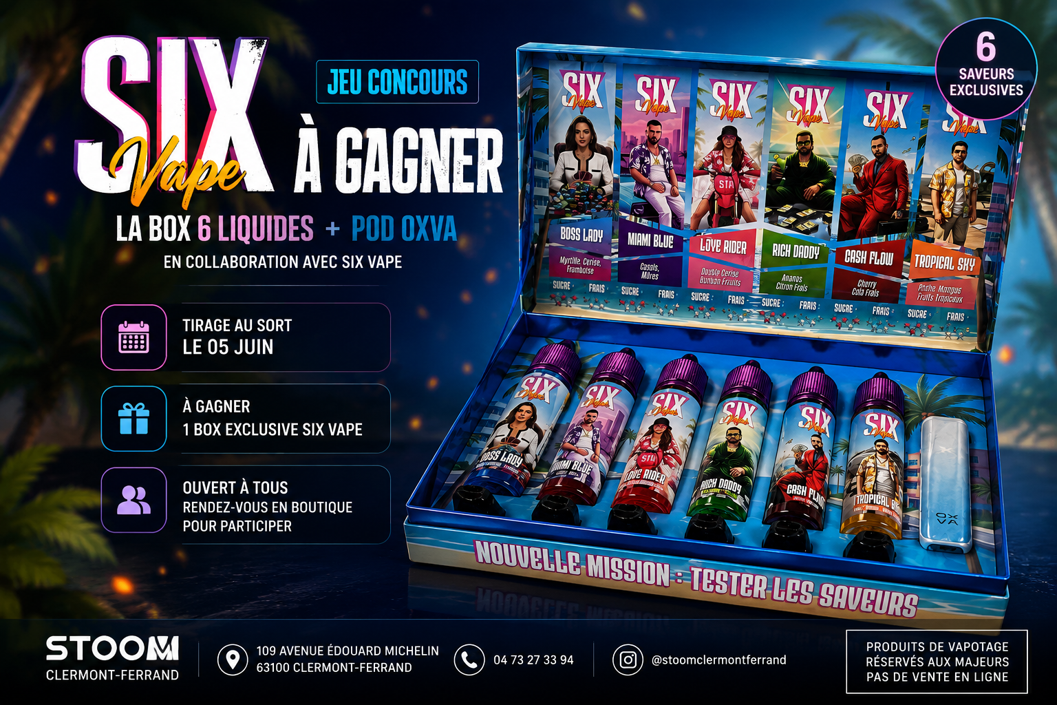 Jeux concours STOOM Clermont-Ferrand